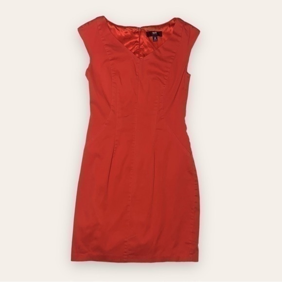 Mossimo Orange Red Dress Size 2 - Picture 1 of 14